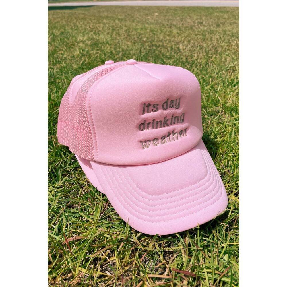 NEW SASSY CINNAMON day drinking weather hat in pink